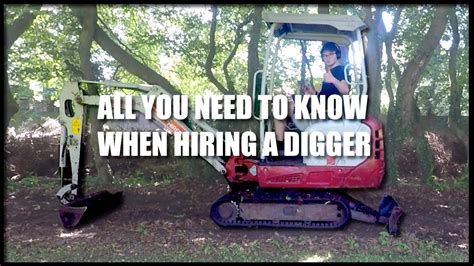 can you hire a mini digger without a license|do i need an excavator license.